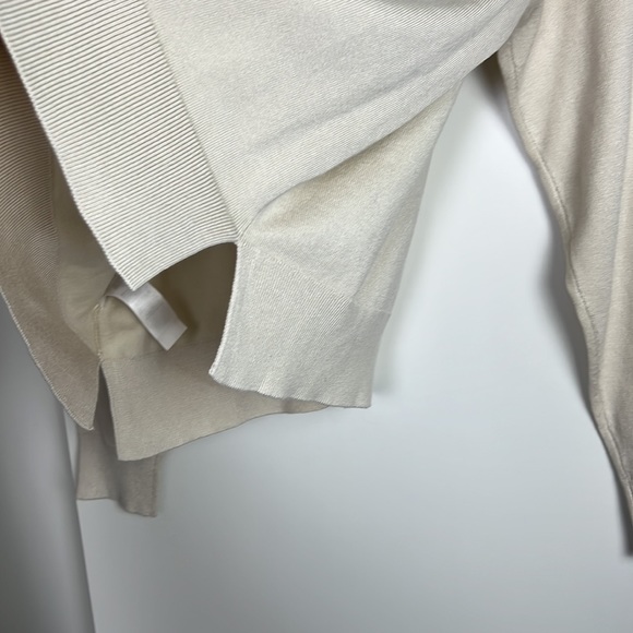 DKNY beige sequin pocket sweater - Picture 6 of 10